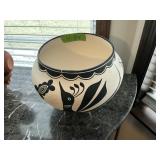 A.VAROS, TAOS PUEBLO 2010 POT 10"X8.5"