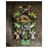 WEST GERMAN COOCOO CLOCK, MISSING PARTS, NON OPER.