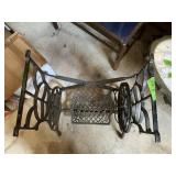 IRON TREADLE SEWING BASE