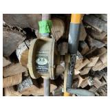 FILL RITE BARREL PUMP + TOOLS, RAKE, PITCH FORK