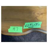 VINTAGE WOODEN DRESSER W MIRROR 60"LX34"TX20"D