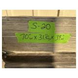 IRON WHEEL BENCH, 70"WX31"DX34"T