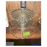 CAKE PLATES + CONDIMENTS TRAY X3