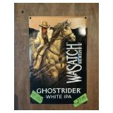 WASATCH BREWERY SIGN, 17.5"X11.5"