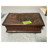 HAND CARVED WOODEN BOX