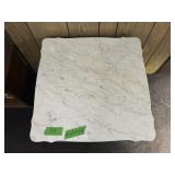 VINTAGE SQUARE MARBLE TOP END TABLE