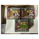 FOOTBALL TRADING CARDS X3