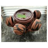 SANDRA QUINTANA, IXCOMA, SERVING POT, 4 BOWLS