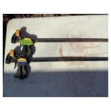 QUICK GRIP 24" BAR CLAMPS X2