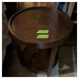 ROUND SIDE TABLE, 24" T X 22"W