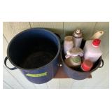 ENAMELED POTS LOT OF 2