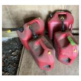 5 GAL GAS CANS LOT OF 4