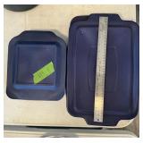 PYREX BAKING PANS, X2