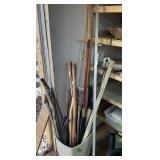 ALL IN CORNER-WOOD STICKS ETC