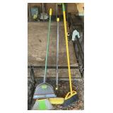 LOT OF 3 BROOMS