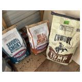 CHARCOAL + WOOD CHIPS LOT OF 3
