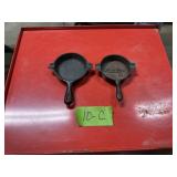 CAST IRON MINI SKILLETS X2, 1 MARTIN STOVE CO