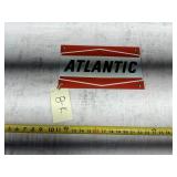 ATLANTIC GAS PORCELAIN PUMP PLATE-VINTAGE