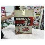 NICHOL KOLA SIGN 28' X 20' PAINTED TIN SIGN