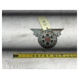 ANTIQUE COPPER BESSEMER FIRETRUCK PLACARD