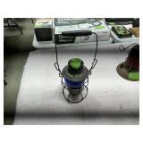 CPR- RAILROAD LANTERN -HIRAM PIPER CO BLUE GLOBE