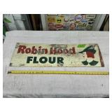 VINTAGE ROBIN HOOD FLOUR SIGN-PAINTED TIN