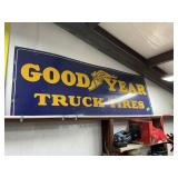GOODYEAR TRUCK TIRES PORCELAIN SIGN SINGLE SIDED