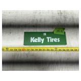 KELLY TIRES TIRE RACK SIGN, 11' X 3 3/4'