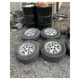 5 HOLE 95 CHEVY WHEELS X4 15'