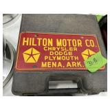 VINTAGE HILTON MOTOR CO-PLATE