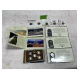 LOT-QUARTERS-PROOF SET, STATE, PRESIDENT, UNCIRCU.