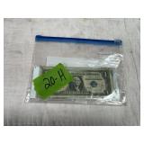 1 DOLLAR SILVER CERTIFICATE X4 1957