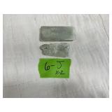 .925 SILVER BAR, .380 GRAMS, X2 SEE DETAILS