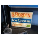 BORDEN ICECREAM SPECIAL-LIGHTED SIGN 19' X 15'