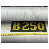 RAILROAD MARKER PLATE-PORCELAIN 20' X 7' VINTAGE