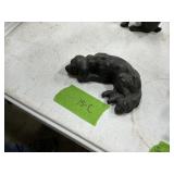 CAST IRON ANTIQUE LYING DOG