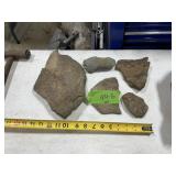 NATIVE AMERICAN MISC STONES X5
