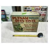 1931 PUTNAM DYES-TINTS-COUNTERTOP DISPLAY