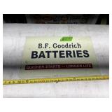 BF GOODRICH BATTERY SIGN, 14' X 21 3/4'