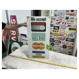 TEXACO CREDIT CARD SIGN, 31.5' X 16'