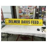 DELMER DAVIS FEED SIGN, 70.5' X 12'