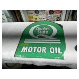 QUAKER STATE MOTOR OIL SIGN AM2-93  29.5' X 26.5'