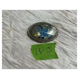 EAGLE BELT BUCKLE-INLAID EAGLE