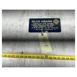 BLUE GRASS SAW BLADES DOUBLE SIDED SIGN, 9'X4'