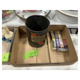TIGER GREASE CAN+TUBE BOXES VINTAGE
