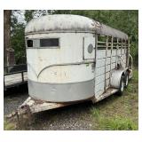 DUAL AXLE 1981  16FTX6FT STOCK TRAILER NO TITLE