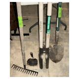 SHOVEL, RAKE, POST HOL DIGGERS