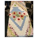 HAND STITCHED QUILT- 86' X70'