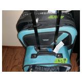 BLACK/BLUE SUITCASES X2