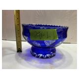COBALT CUT TO CLEAR BOWL